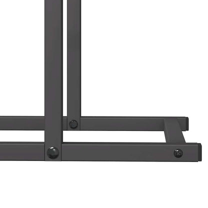 Firewood Rack Black 50x25x60 cm Cold-rolled steel