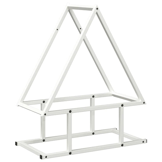 Firewood Rack White 50x25x60 cm Cold-rolled steel