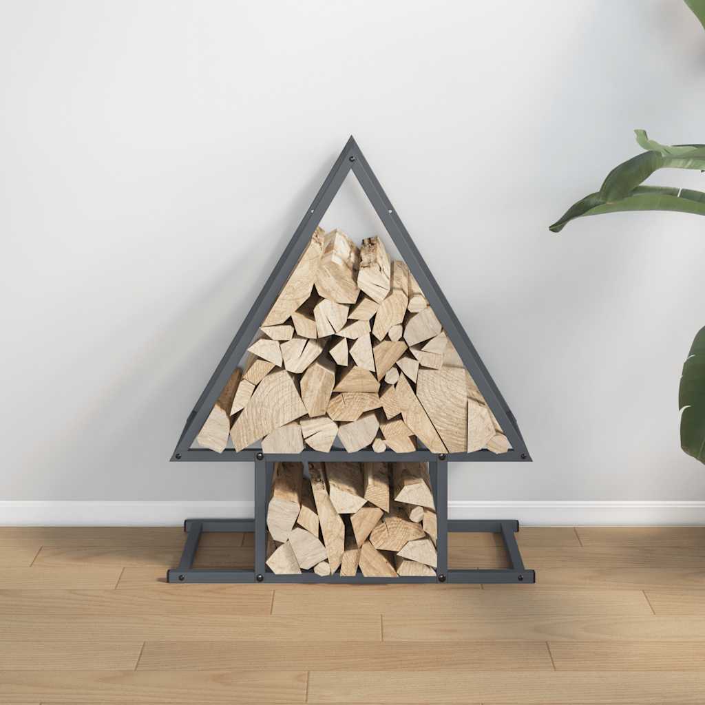Firewood Rack Anthracite 50x25x60 cm Cold-rolled steel