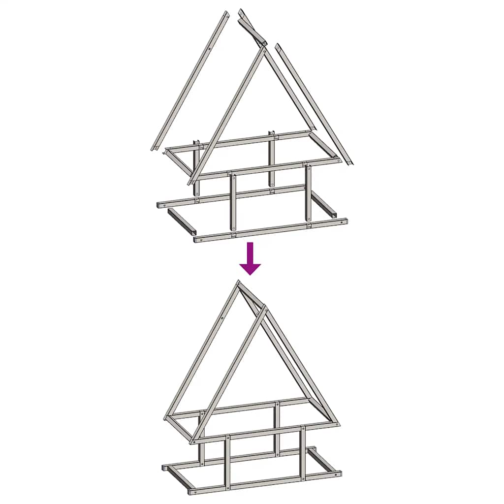 Firewood Rack Anthracite 50x25x60 cm Cold-rolled steel