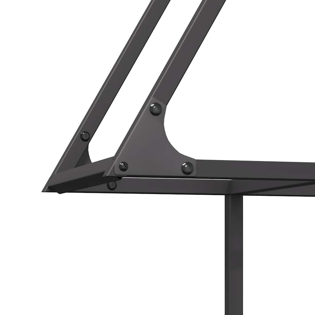 Firewood Rack Black 80x25x90 cm Cold-rolled steel