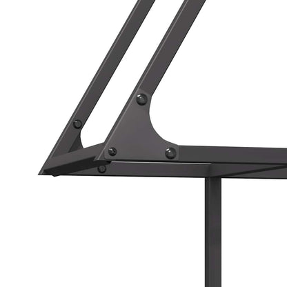 Firewood Rack Black 80x25x90 cm Cold-rolled steel