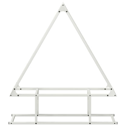 Firewood Rack White 80x25x90 cm Cold-rolled steel