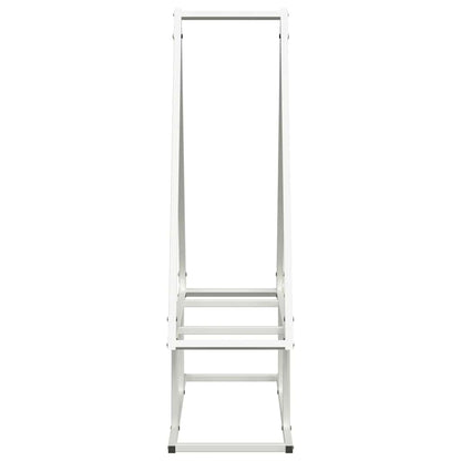 Firewood Rack White 80x25x90 cm Cold-rolled steel