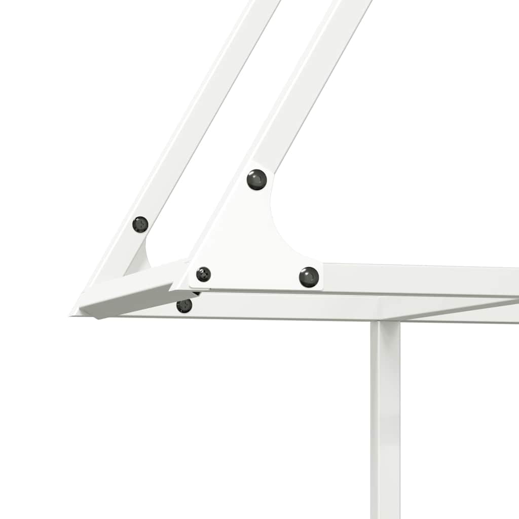 Firewood Rack White 80x25x90 cm Cold-rolled steel