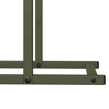 Firewood Rack Olive Green 80x25x90 cm Cold-rolled steel
