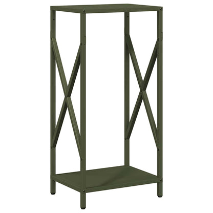 Firewood Rack Olive Green 34x25x70 cm Cold-rolled steel