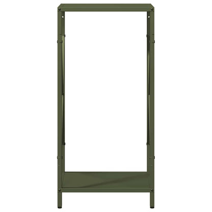 Firewood Rack Olive Green 34x25x70 cm Cold-rolled steel