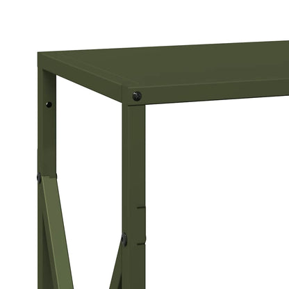 Firewood Rack Olive Green 34x25x70 cm Cold-rolled steel