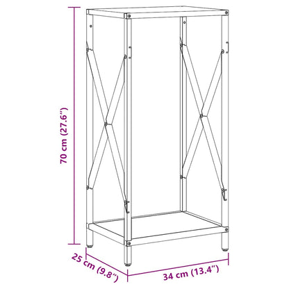 Firewood Rack Olive Green 34x25x70 cm Cold-rolled steel