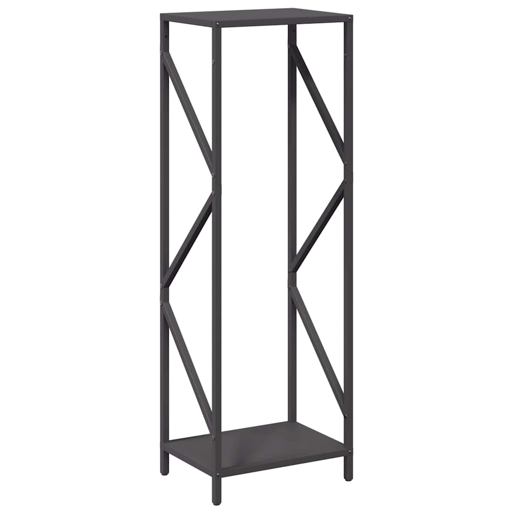 Firewood Rack Black 34x25x100 cm Cold-rolled steel