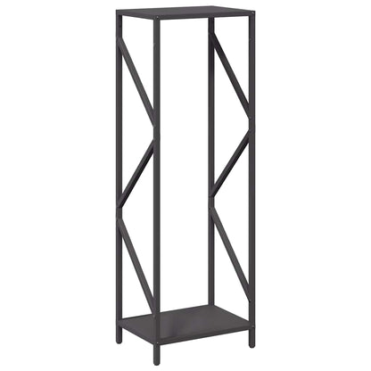 Firewood Rack Black 34x25x100 cm Cold-rolled steel