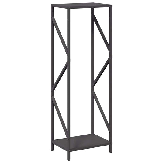 Firewood Rack Black 34x25x100 cm Cold-rolled steel