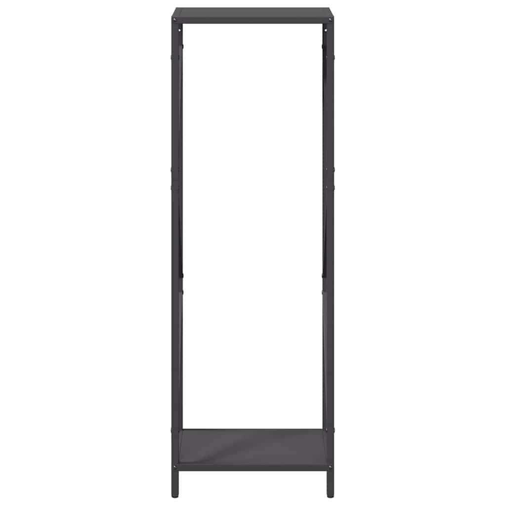 Firewood Rack Black 34x25x100 cm Cold-rolled steel
