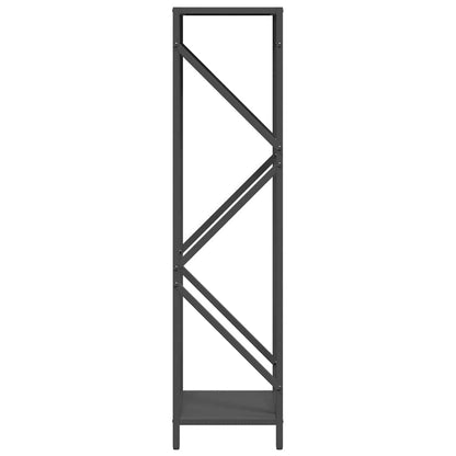 Firewood Rack Black 34x25x100 cm Cold-rolled steel
