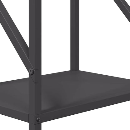 Firewood Rack Black 34x25x100 cm Cold-rolled steel