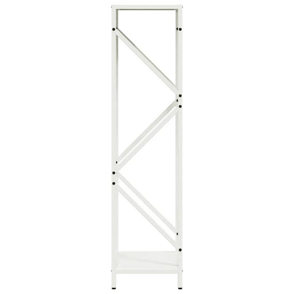 Firewood Rack White 34x25x100 cm Cold-rolled steel