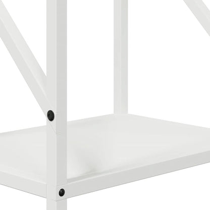 Firewood Rack White 34x25x100 cm Cold-rolled steel