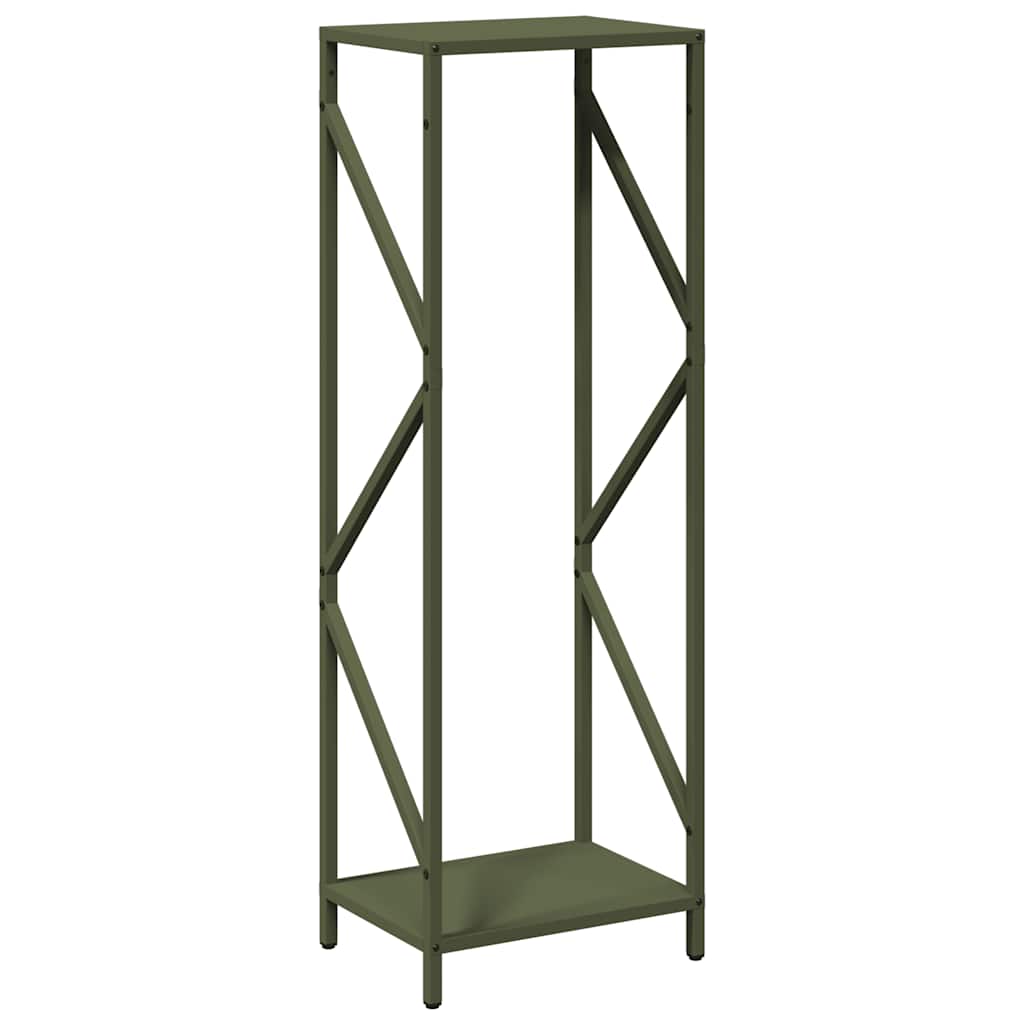 Firewood Rack Olive Green 34x25x100 cm Cold-rolled steel