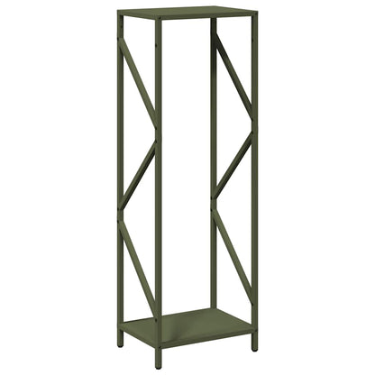 Firewood Rack Olive Green 34x25x100 cm Cold-rolled steel