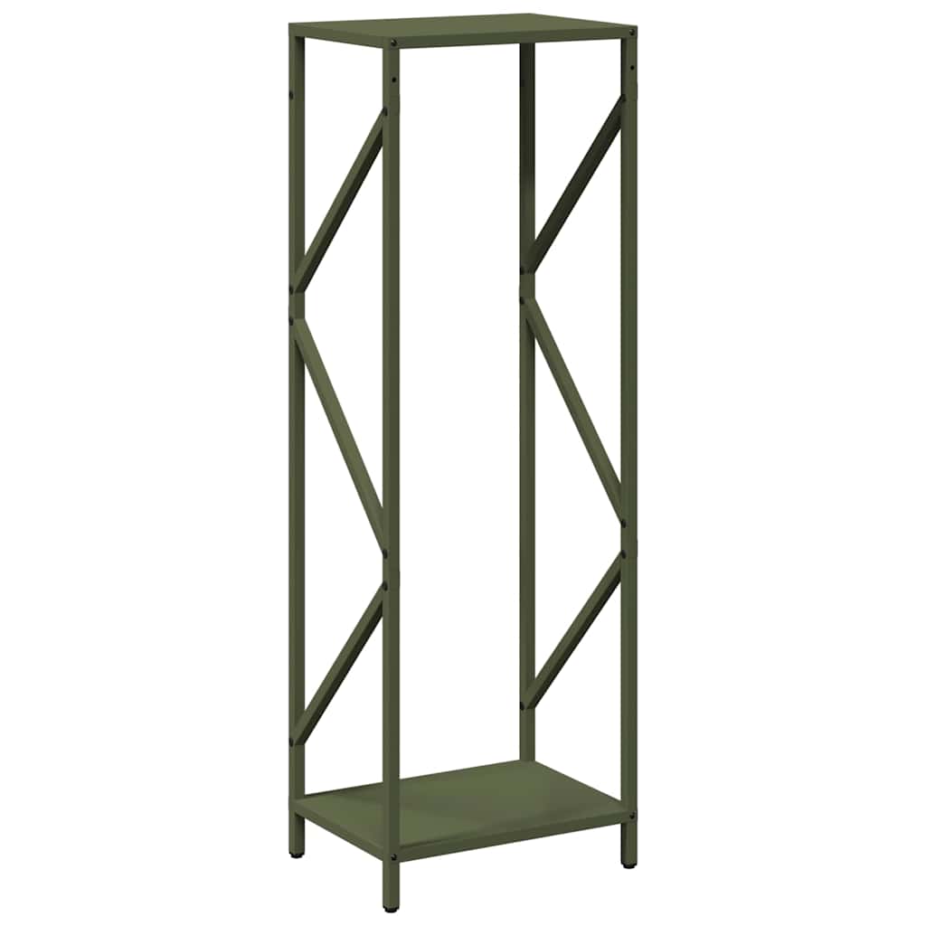 Firewood Rack Olive Green 34x25x100 cm Cold-rolled steel