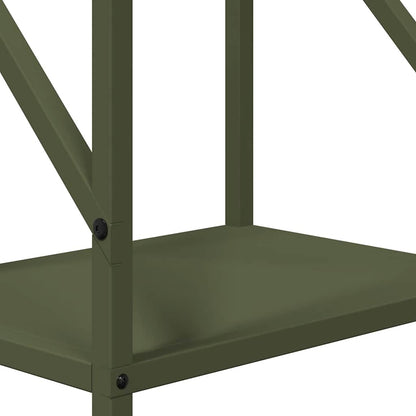 Firewood Rack Olive Green 34x25x100 cm Cold-rolled steel