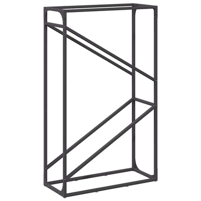 Firewood Rack Black 60x25x100 cm Cold-rolled steel