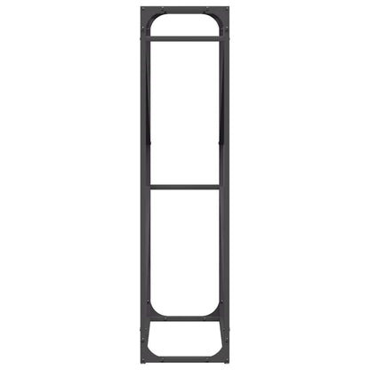 Firewood Rack Black 60x25x100 cm Cold-rolled steel