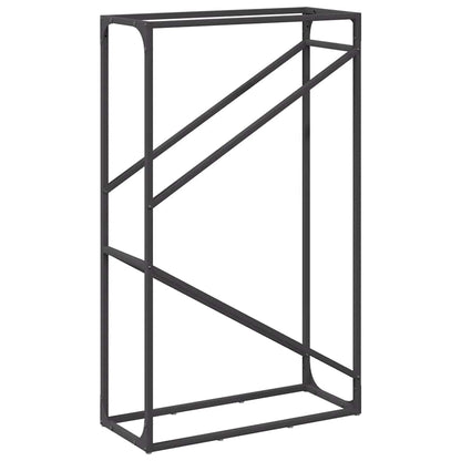 Firewood Rack Black 60x25x100 cm Cold-rolled steel
