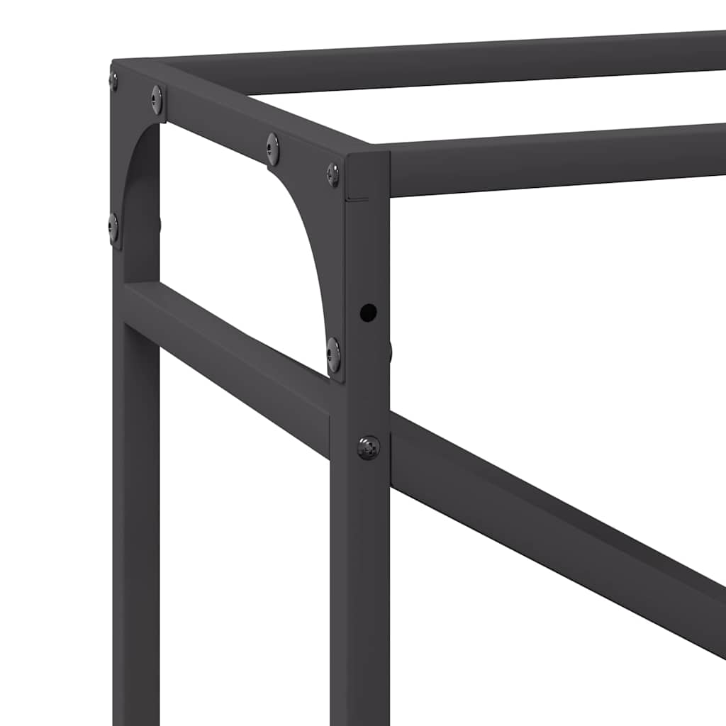 Firewood Rack Black 60x25x100 cm Cold-rolled steel