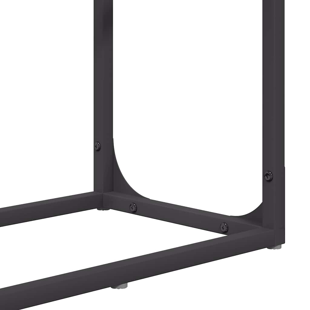 Firewood Rack Black 60x25x100 cm Cold-rolled steel