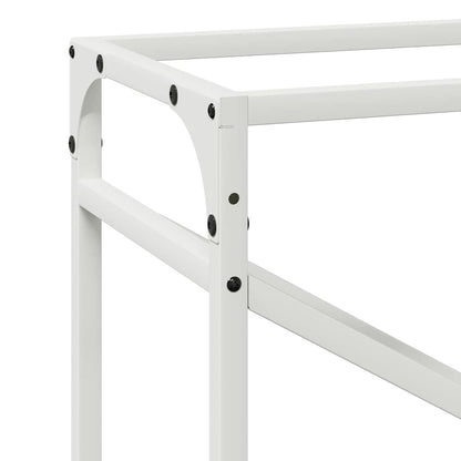 Firewood Rack White 60x25x100 cm Cold-rolled steel