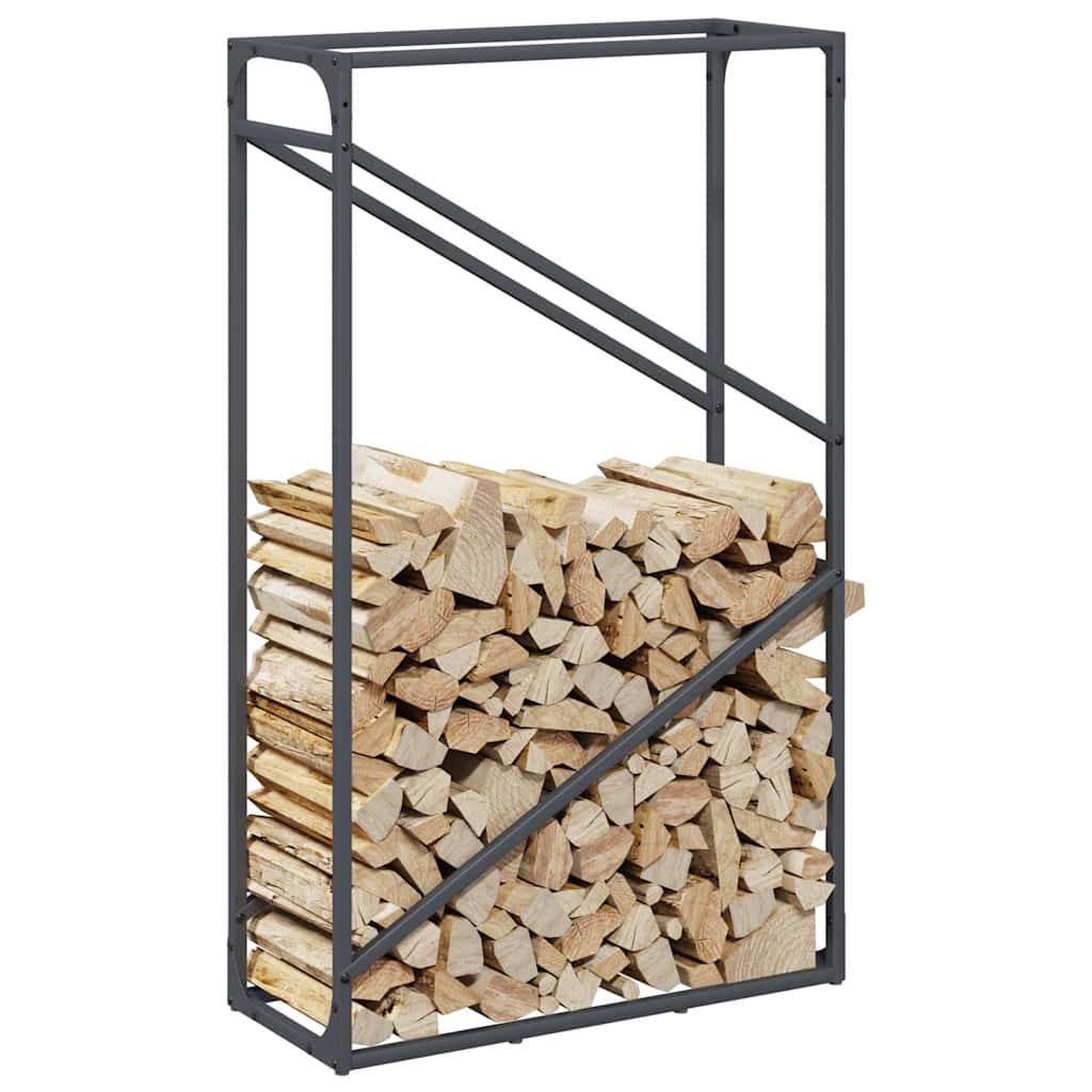 Firewood Rack Anthracite 60x25x100 cm Cold-rolled steel