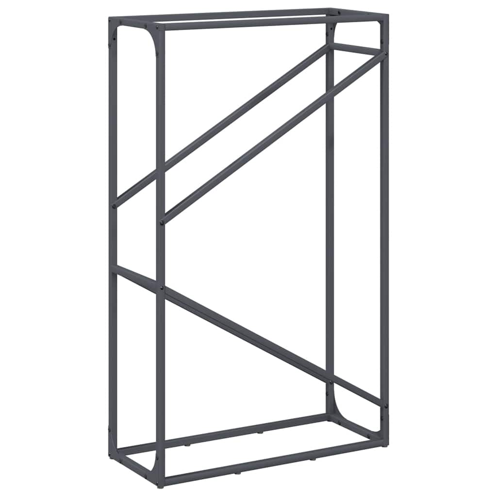 Firewood Rack Anthracite 60x25x100 cm Cold-rolled steel