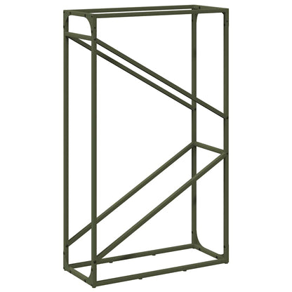 Firewood Rack Olive Green 60x25x100 cm Cold-rolled steel
