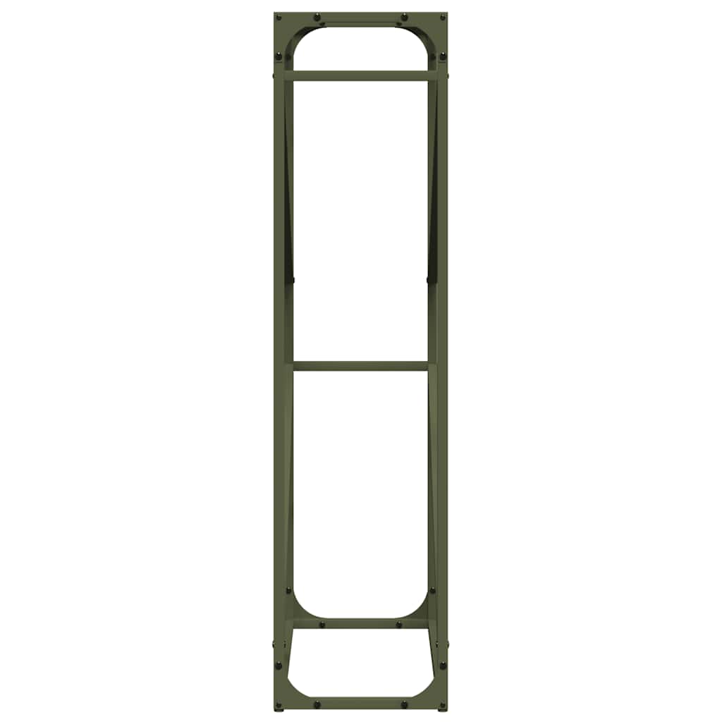 Firewood Rack Olive Green 60x25x100 cm Cold-rolled steel