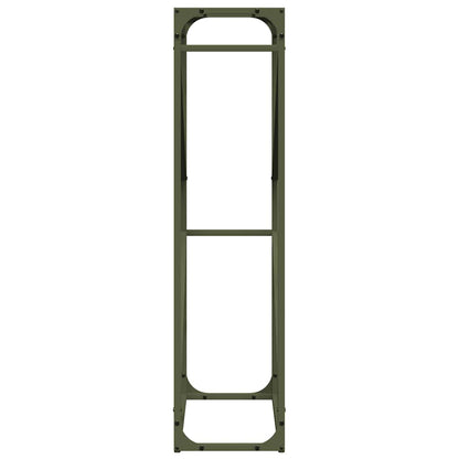 Firewood Rack Olive Green 60x25x100 cm Cold-rolled steel