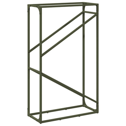 Firewood Rack Olive Green 60x25x100 cm Cold-rolled steel