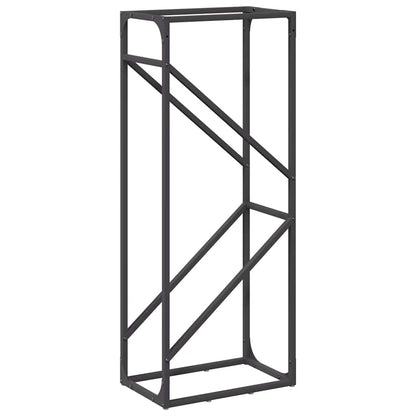 Firewood Rack Black 40x25x100 cm Cold-rolled steel