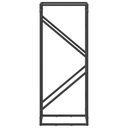 Firewood Rack Black 40x25x100 cm Cold-rolled steel