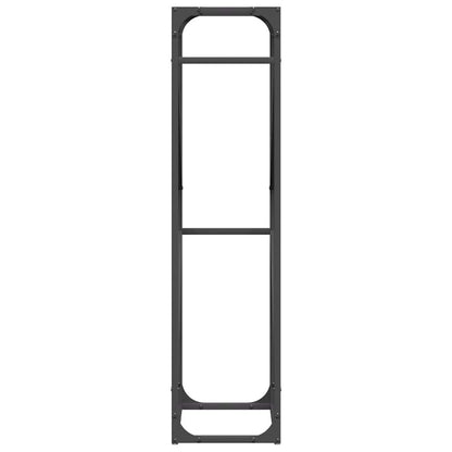Firewood Rack Black 40x25x100 cm Cold-rolled steel
