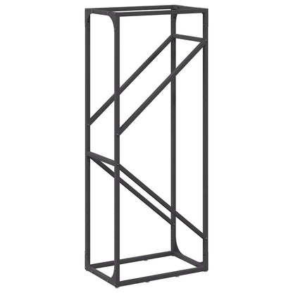 Firewood Rack Black 40x25x100 cm Cold-rolled steel