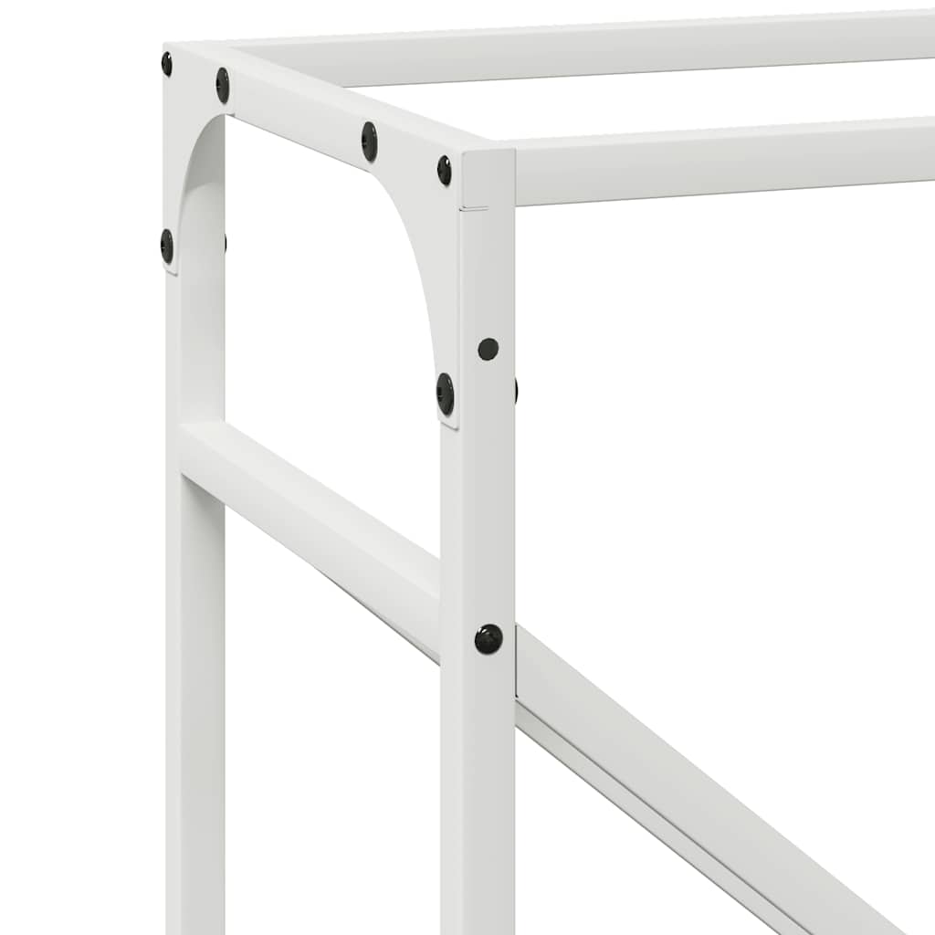 Firewood Rack White 40x25x100 cm Cold-rolled steel