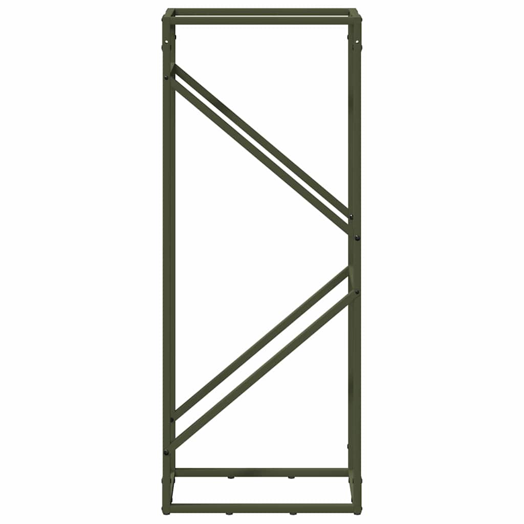 Firewood Rack Olive Green 40x25x100 cm Cold-rolled steel
