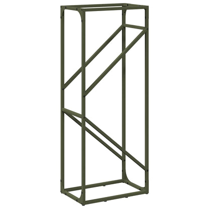 Firewood Rack Olive Green 40x25x100 cm Cold-rolled steel