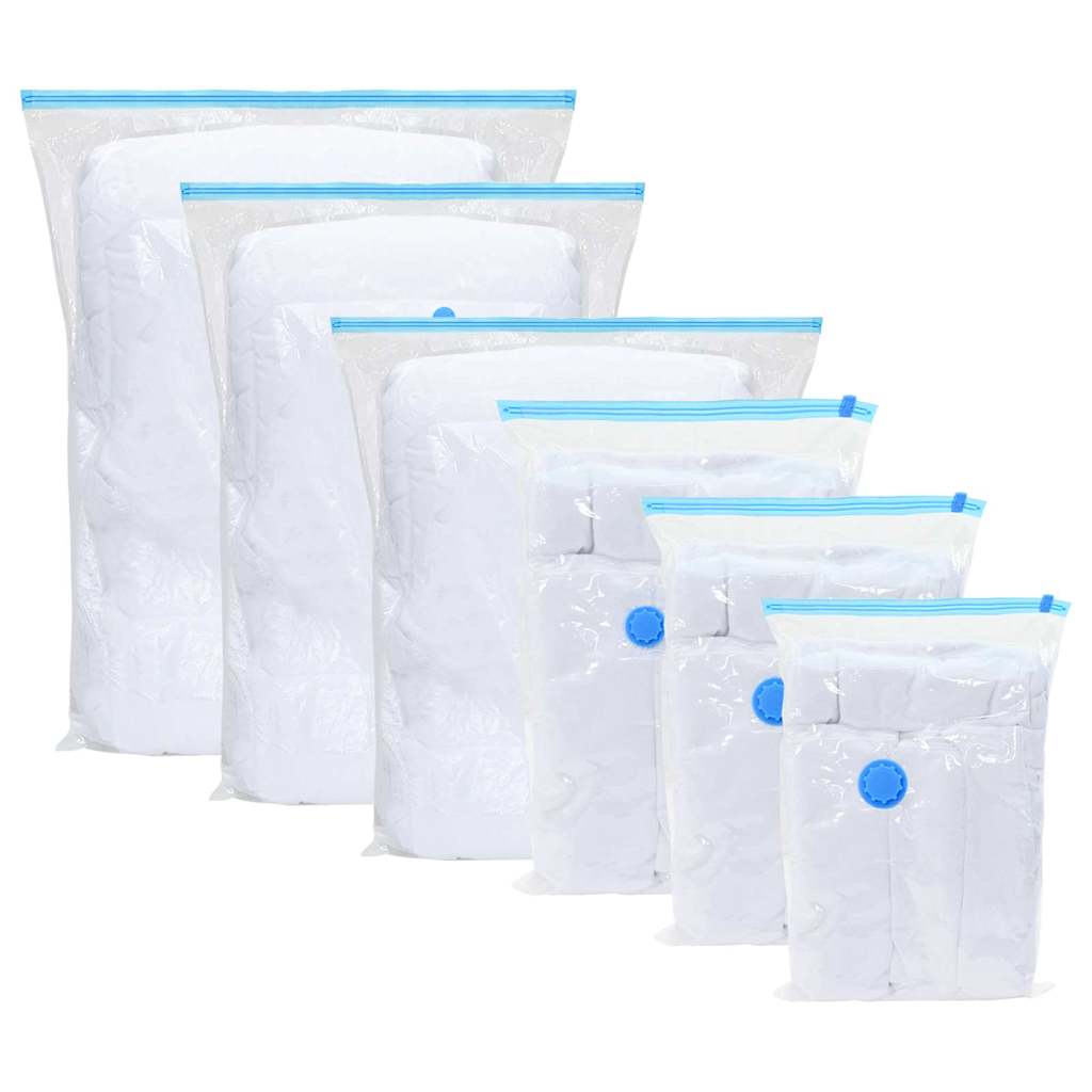 Storage Bags 50 pcs Transparent and Blue 70 x 50 cm