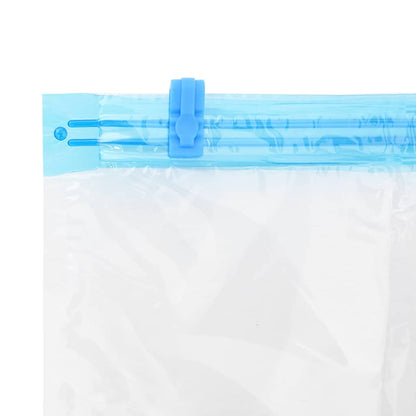 Storage Bags 5 pcs Transparent and Blue 100 x 80 cm