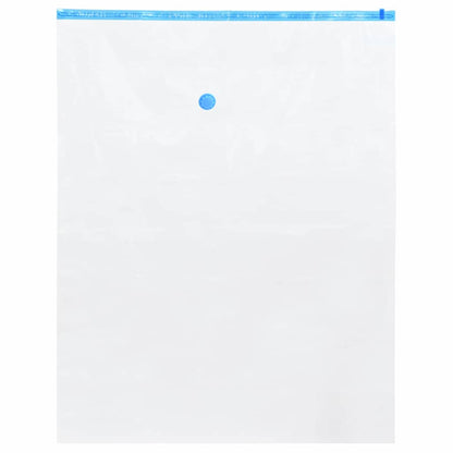 Storage Bags 10 pcs Transparent and Blue 100 x 80 cm