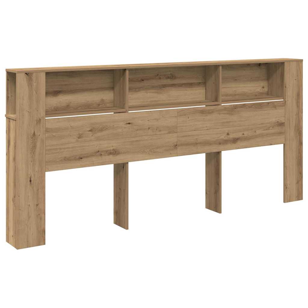 Headboard Cabinet Artisan Oak Engineered Wood