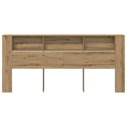 Headboard Cabinet Artisan Oak Engineered Wood
